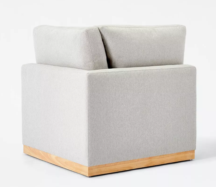 Brand New in Box Woodland Hills Modular Corner Sectional Chair Light Gray (Four Available) (#261)