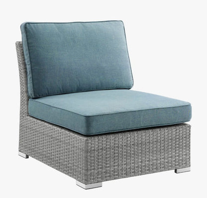 Brand New in Box 8 - Person Wicker / Rattan Outdoor Sectional with Cushions & Pillows (#171)