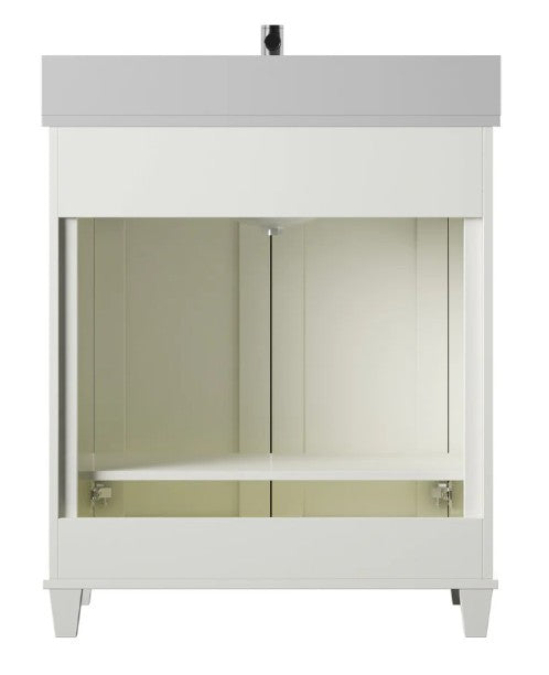 Brand New in Box 30" Single Bathroom Vanity with Adjustable Shelf, White (#206)