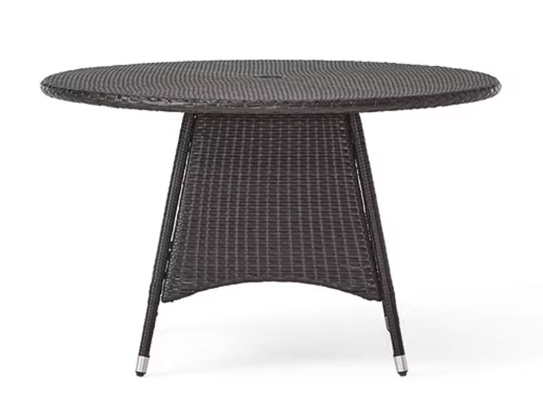 Brand New in Box 5-pc. Cushioned Circle Dining Set, Brown (#71)