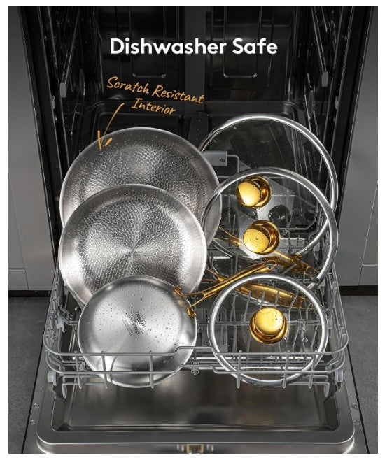 Brand New in Box Titanium Pans for Cooking | 8/10/12 Inch Pure Titanium Skillet Set with Lids (#192)