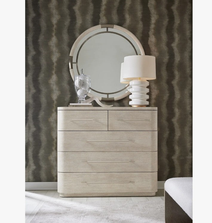 Brand New in Box Modern Mood Bachelors Chest, Light Wood / Diamond (#248)