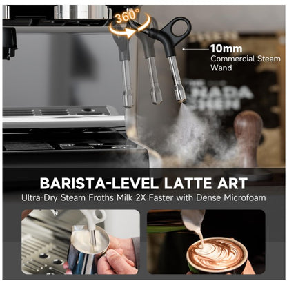 Brand New in Box Professional 20 Bar Espresso Maker, Cappuccino & Latte Machine, Milk Frother #167