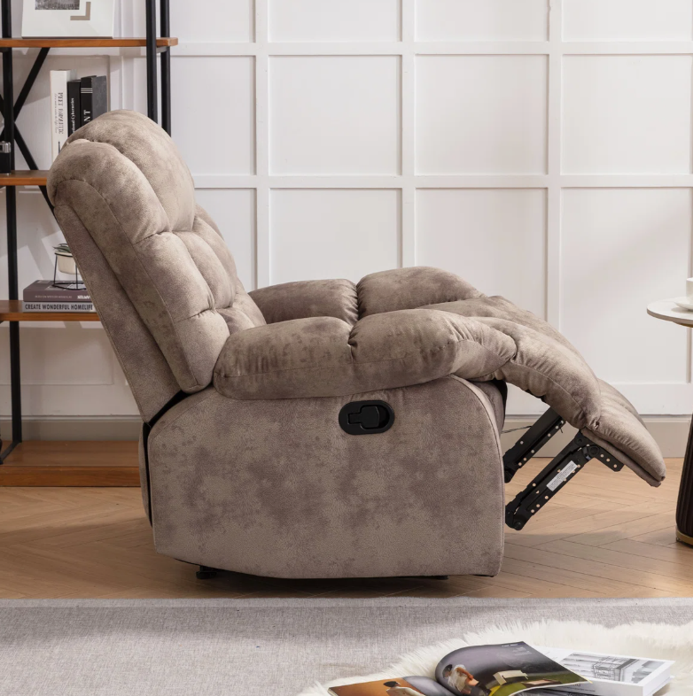 Brand New in Box 2 - Piece Overstuffed Soft Manual Reclining Living Room Set, Brown (#214)