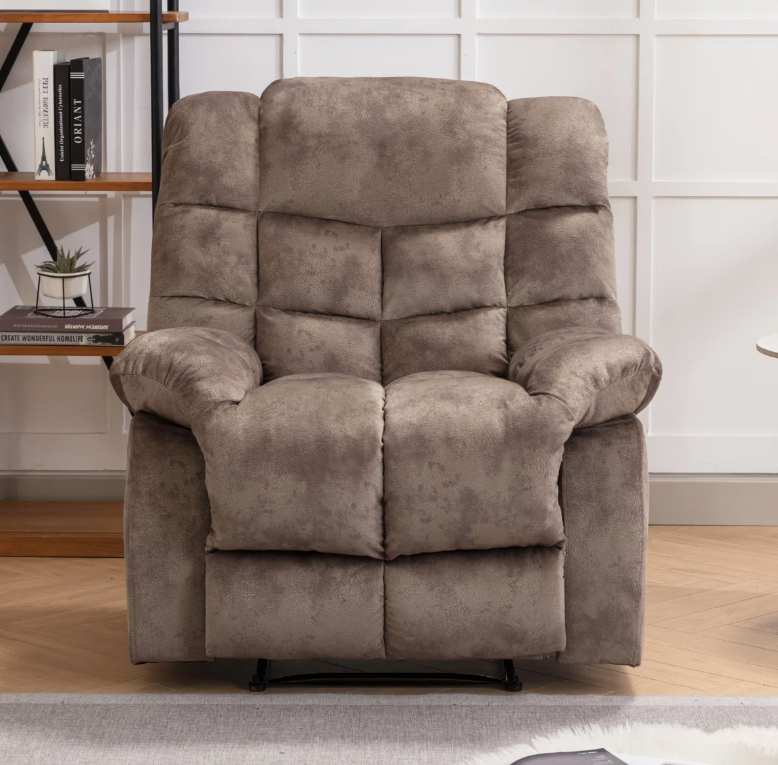 Brand New in Box 2 - Piece Overstuffed Soft Manual Reclining Living Room Set, Brown (#214)