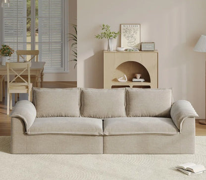 Brand New in Box Oversized Sofa with Extra Deep Seat, Corduroy Upholstered Floor Couch (#204)