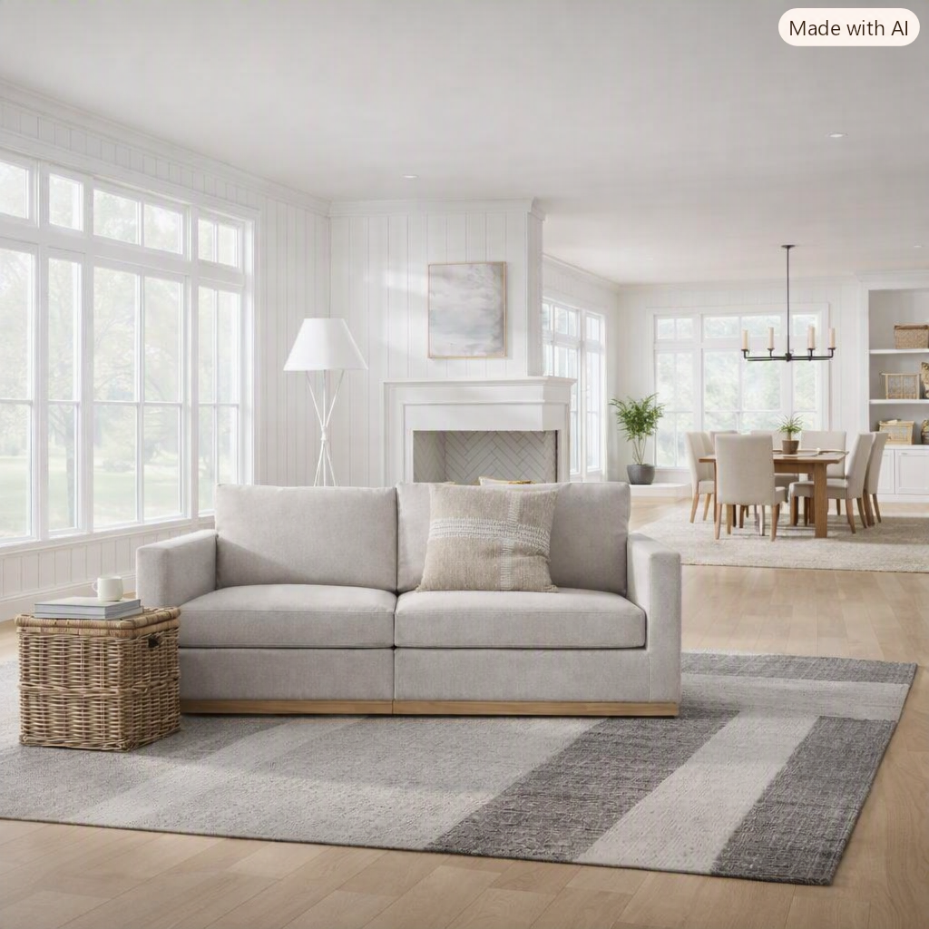Brand New in Box Woodland Hills Modular Corner Sectional Chair Light Gray (Four Available) (#261)