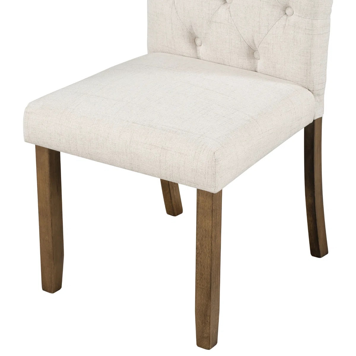 Brand new in box Set of Four Farmhouse Dining Chairs and Bench, Upholstered, Brown/Beige (#162)