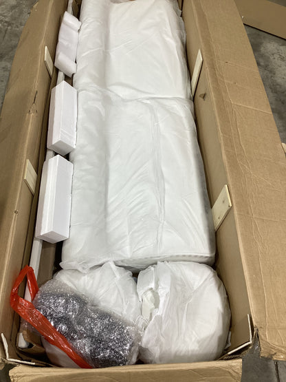 Brand New in Box Cayleigh Velvet Living Room Sofa, White By Alcott Hill (#189)