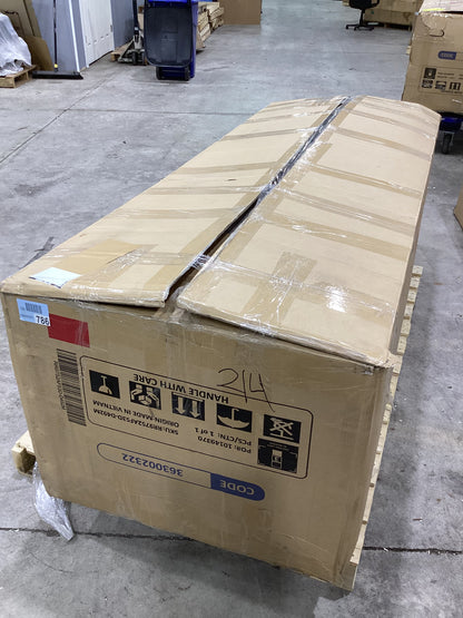 Brand New in Box Overstuffed Manual Reclining Sofa with Wide Backrest, Smoke Gray (#214)