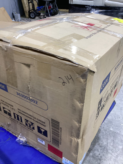 Brand New in Box Overstuffed Manual Reclining Sofa with Wide Backrest, Smoke Gray (#214)