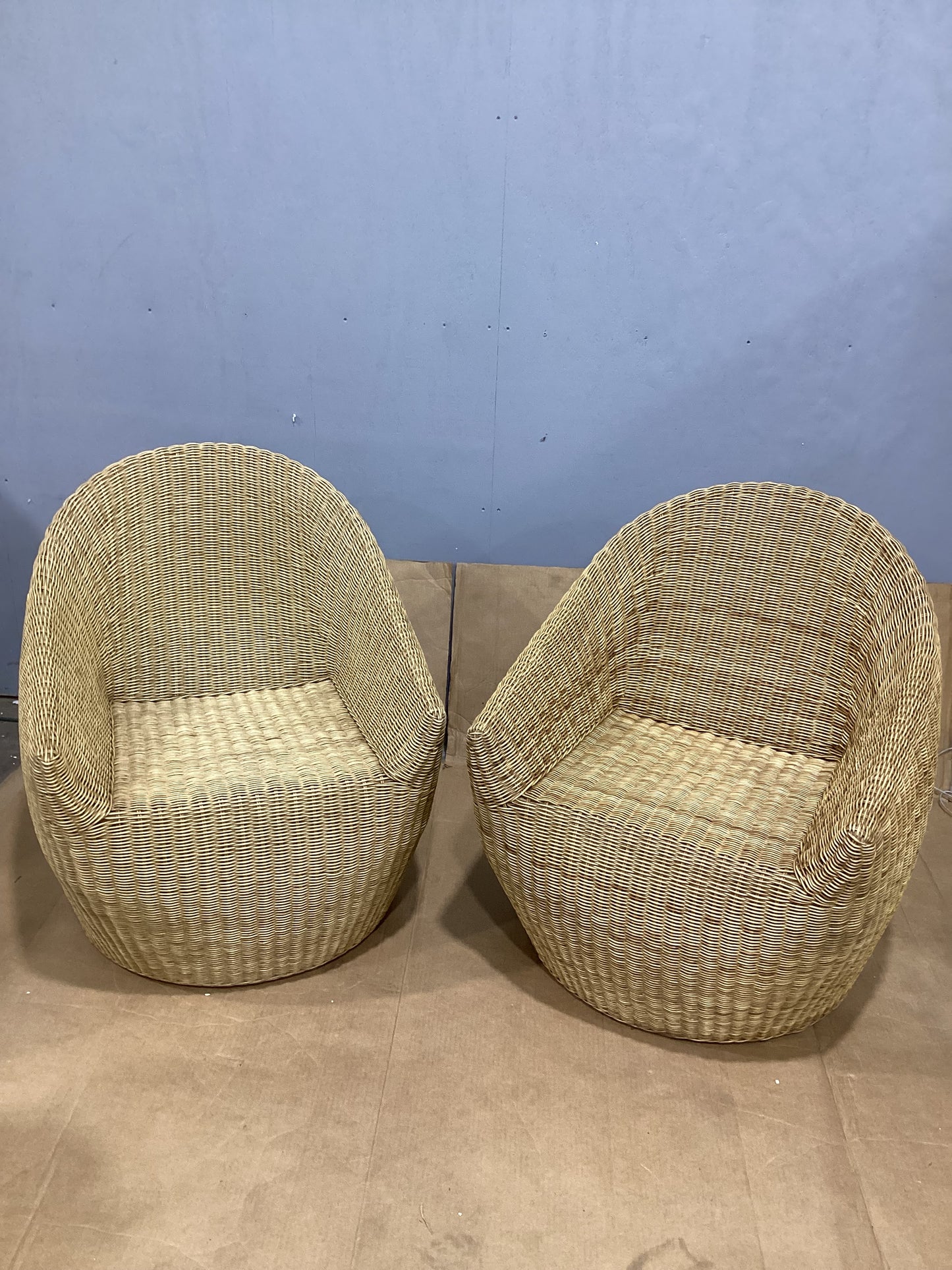 Brand New in Box Estero Wicker Accent Chair Natural Brown, Set of Two (#250)
