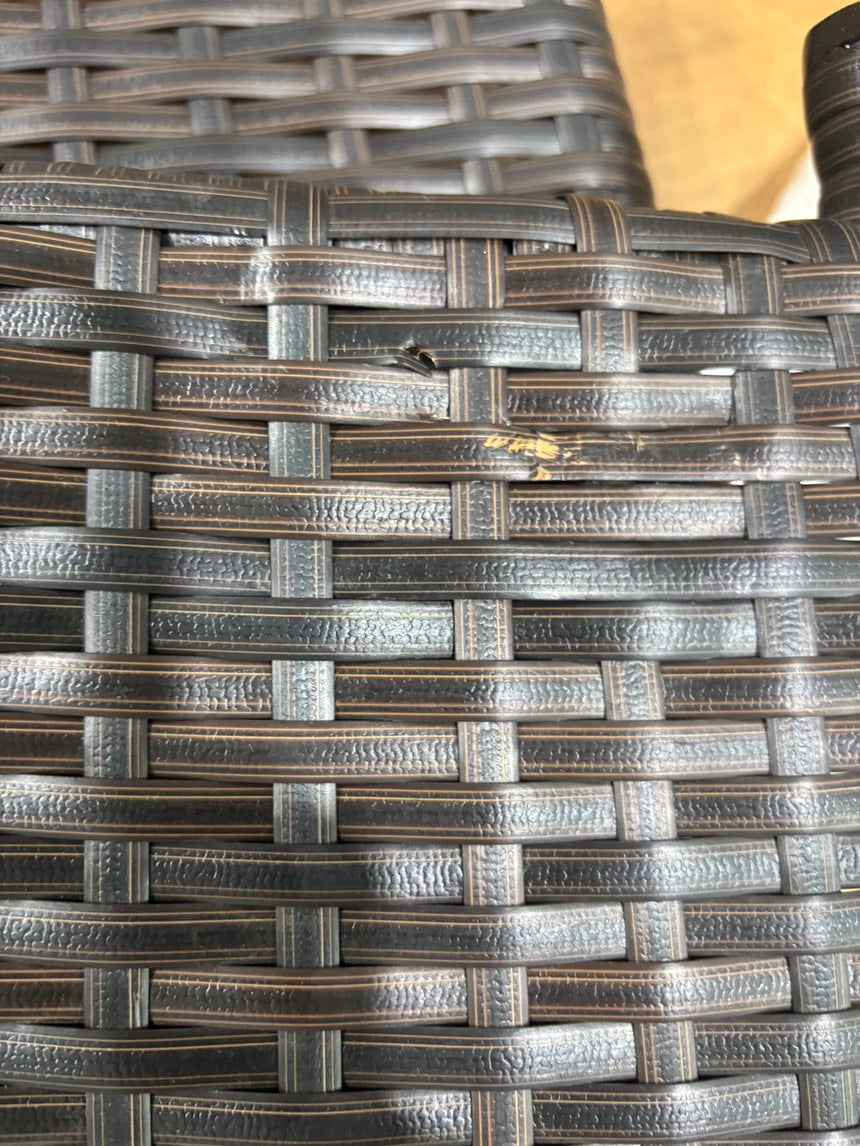 Brand New in Box 5-pc. Cushioned Circle Dining Set, Brown (#71)