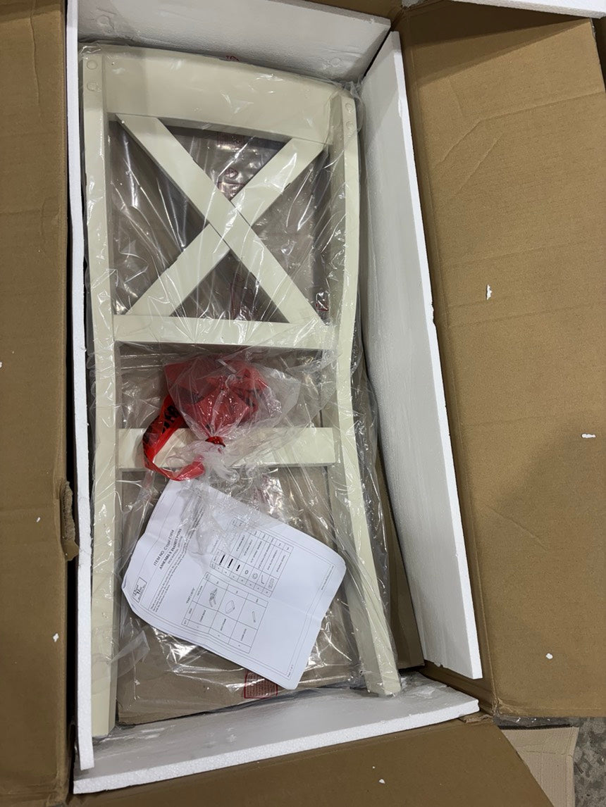 Brand New in Box Cierra Dining Chairs Antique White, Set of Four (#156)