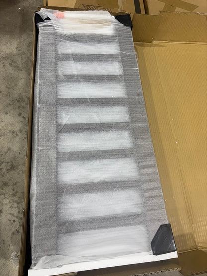 Brand New in Box Floor Platform Bed With Fence Guardrails And Door, Twin Size, Espresso (#176)