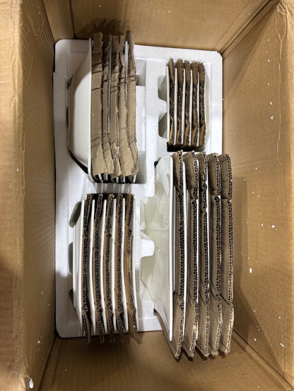Brand New in Box 30-Piece Square Porcelain Dinnerware Sets, Service For 6 (Two Available) (#180)
