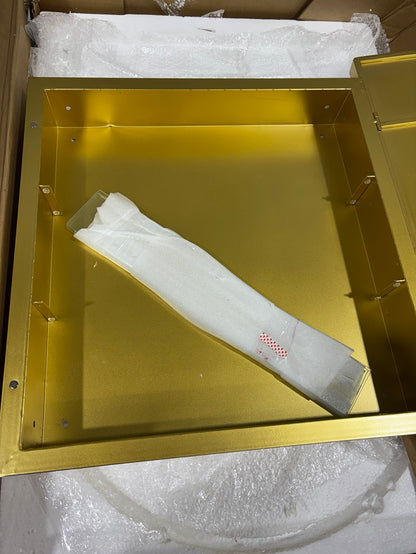 Brand New in Box 24'' W35.9'' H Framed Medicine Cabinet, Gold By Soges (#181)