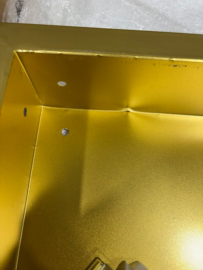 Brand New in Box 24'' W35.9'' H Framed Medicine Cabinet, Gold By Soges (#181)