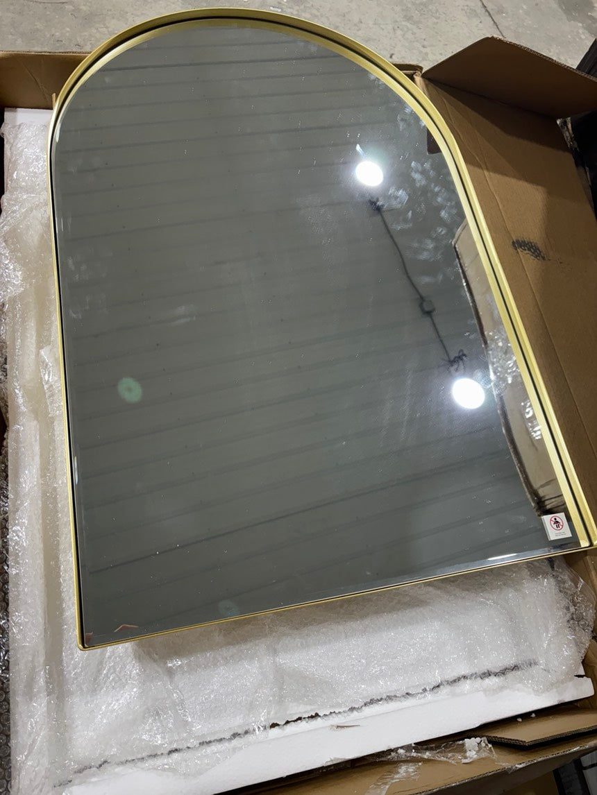 Brand New in Box 24'' W35.9'' H Framed Medicine Cabinet, Gold By Soges (#181)