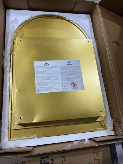 Brand New in Box 24'' W35.9'' H Framed Medicine Cabinet, Gold By Soges (#181)