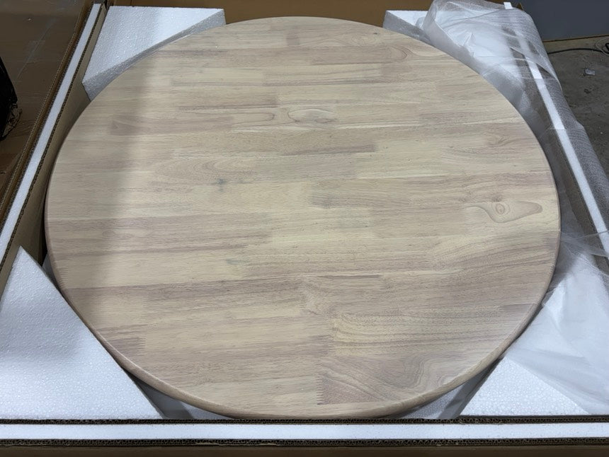Brand New in Box Round Dining Table In Solid Wood - Traditional Rustic Farmhouse (#182)