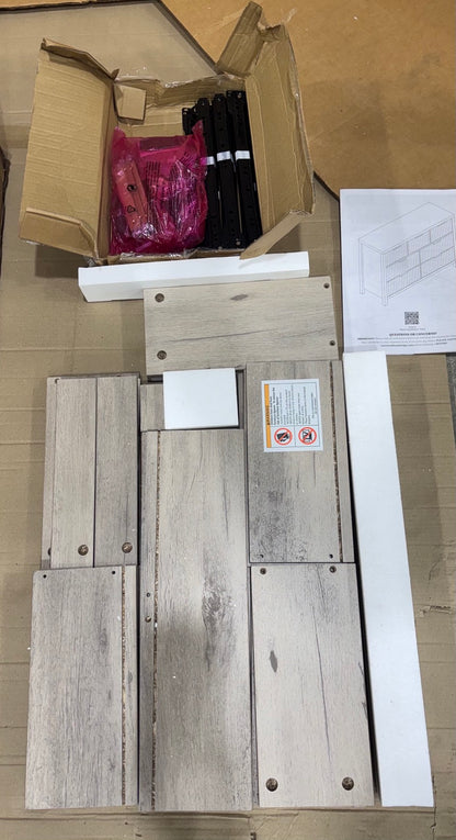 Brand new in box Arrilla 46.5" W Fluted Manufactured Wood 7-Drawer Dresser (#198)