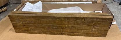 Brand New in Box Henn Solid Wood Console Table, Sierra Rustic Natural (#201)