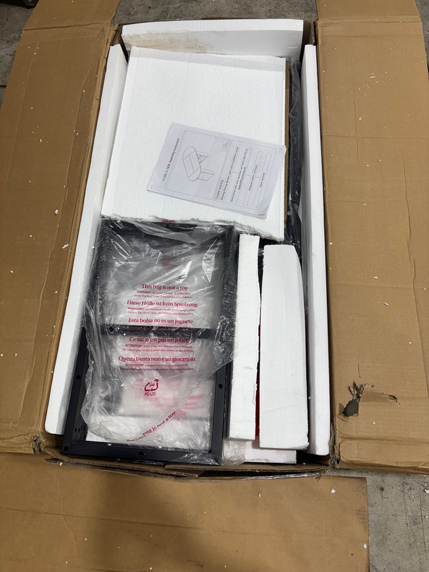 Brand New in Box Modern Dining Table with Storage for 6-10 seating, Walnut (#205)
