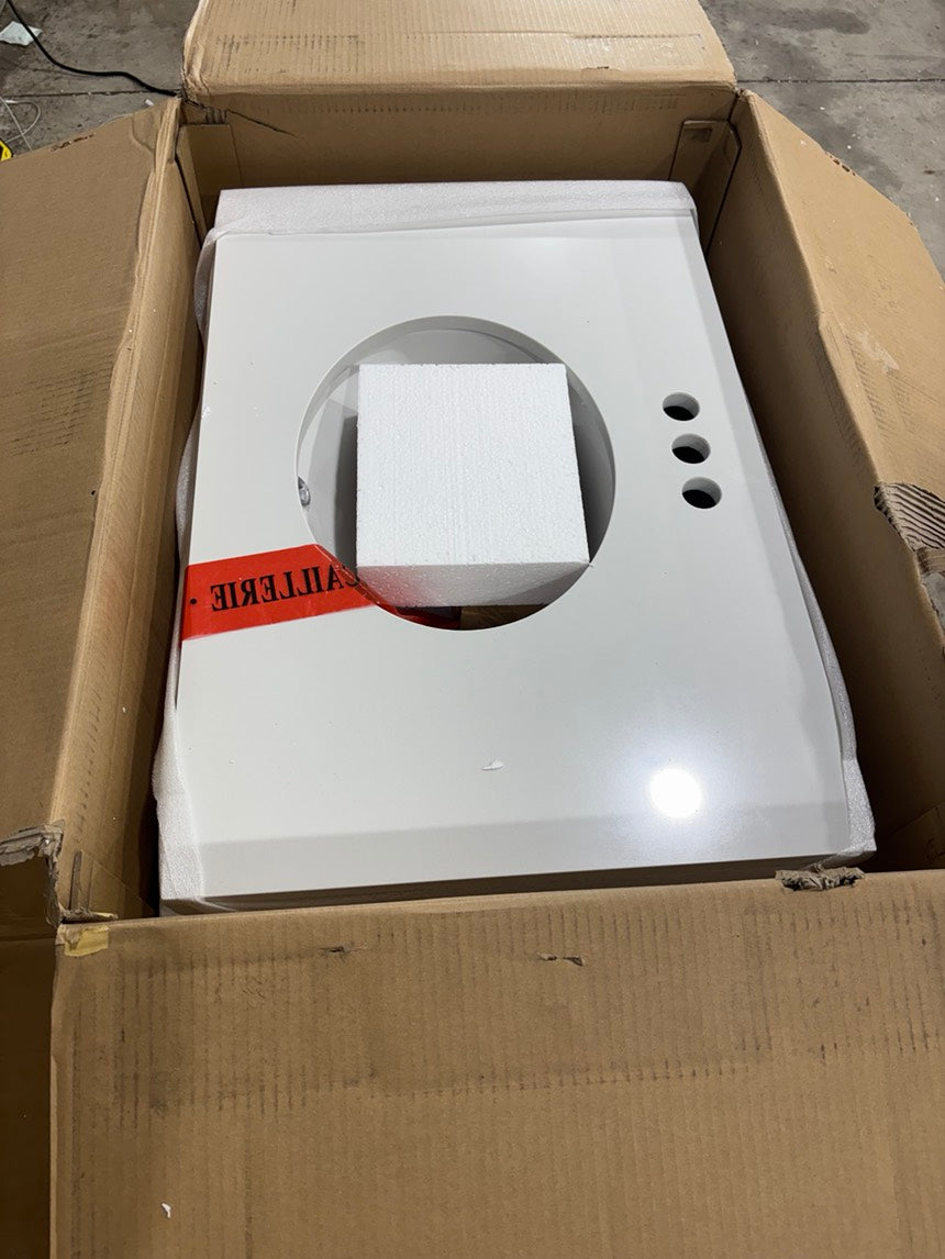 Brand New in Box 30" Single Bathroom Vanity with Adjustable Shelf, White (#206)