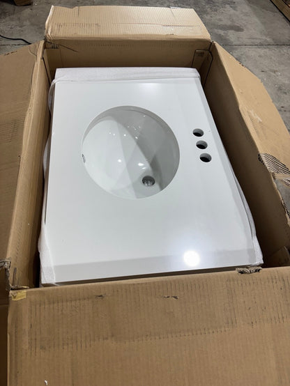 Brand New in Box 30" Single Bathroom Vanity with Adjustable Shelf, White (#206)