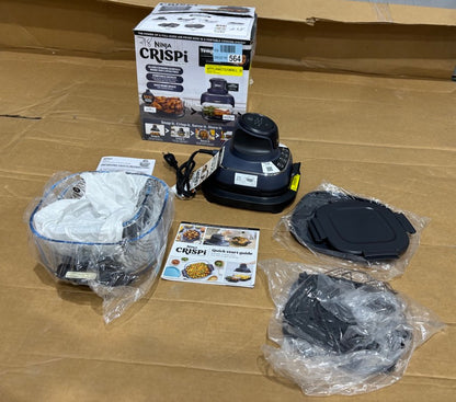 Brand New in Box Ninja Crispi 4 in 1 Glass Air Fryer with Containers & Dishwasher Safe (#218)