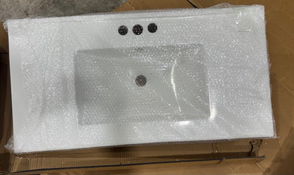 Brand New in Box Freestanding Blue Gray 36-in Single Sink Bathroom Vanity, (#225)
