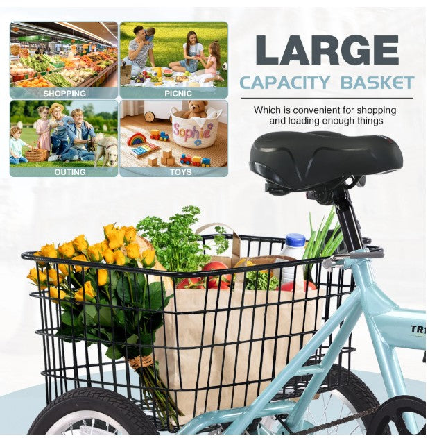 Brand New in Box Folding Tricycle for Adults, Green (#195)