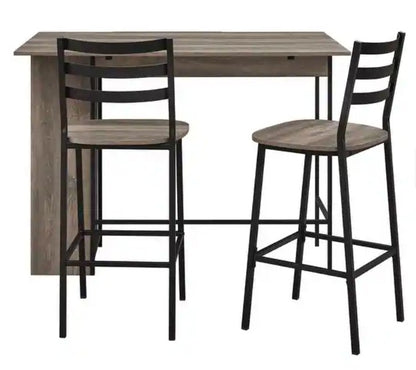 Brand New in Box 3-Piece Drop Leaf Counter Table Set (#33)