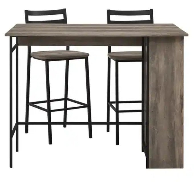 Brand New in Box 3-Piece Drop Leaf Counter Table Set (#33)