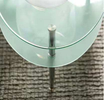 Brand New in Box Wave Mid Century Modern Oval Glass Coffee Table (#27)