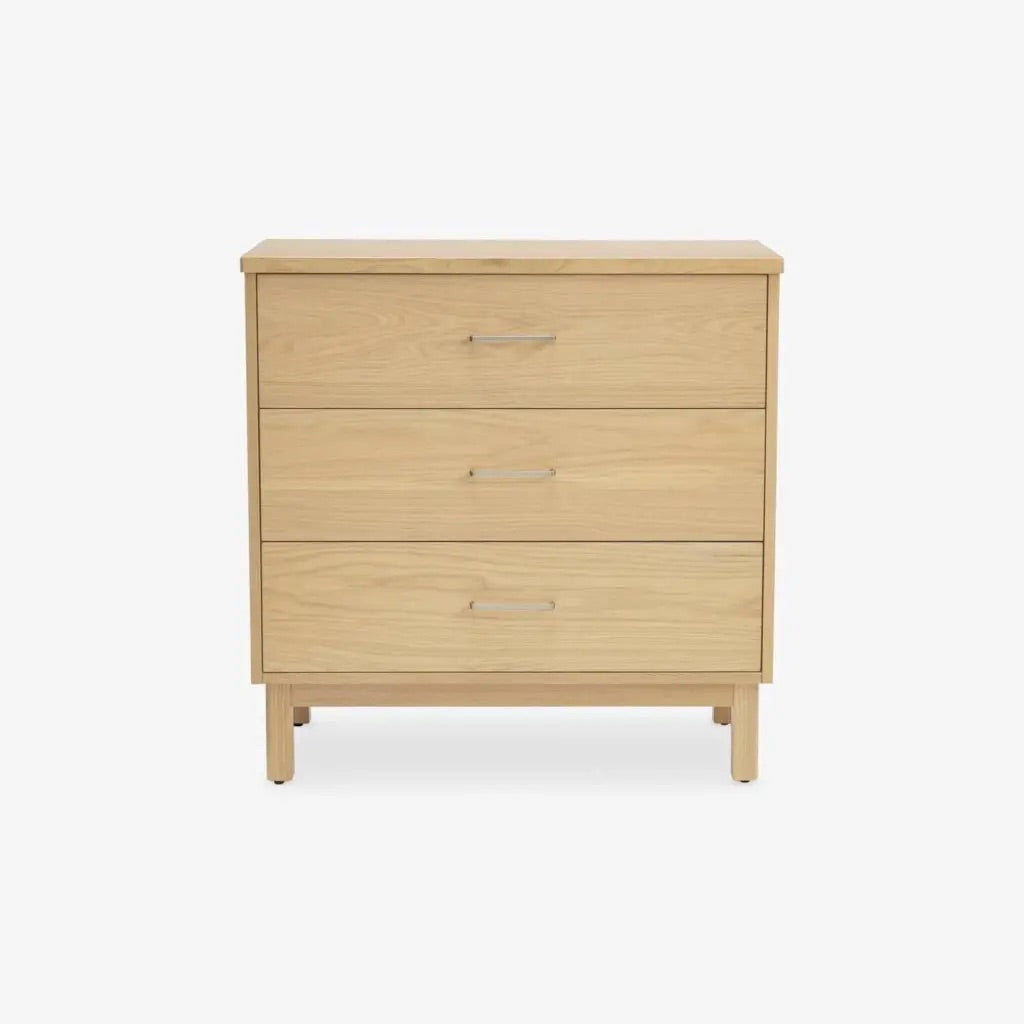Brand New in Box Set of Two Clinton 3-Drawer Dresser - 3 Drawer, Oak (#137)