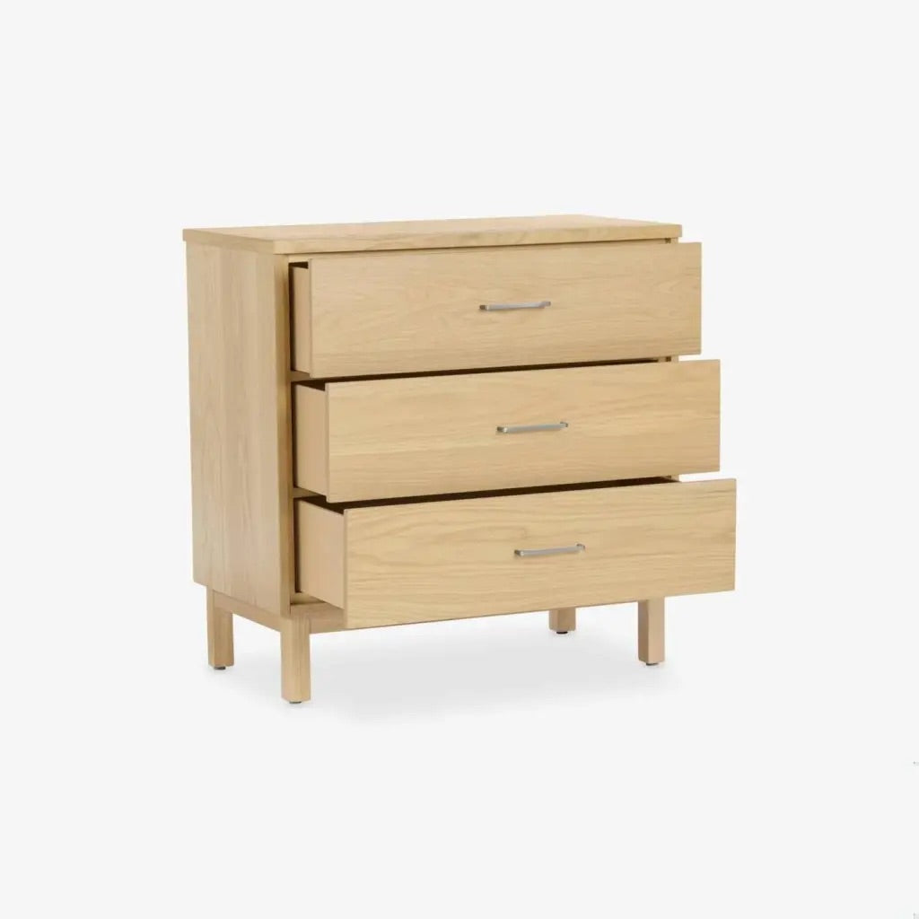 Brand New in Box Set of Two Clinton 3-Drawer Dresser - 3 Drawer, Oak (#137)