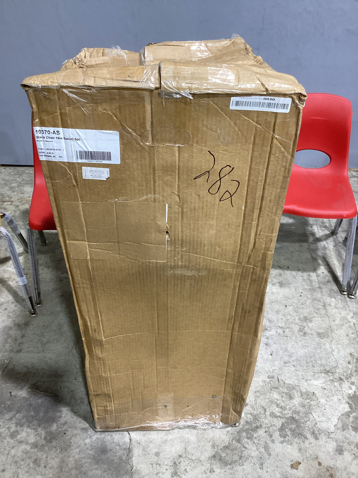 Brand New in Box Stacking Classroom Chair ( Set of 6 ) (#282)