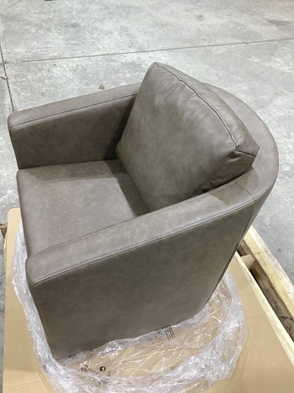 Brand New in Box Modern Soft 29" Wide Leather Upholstered 360° Swivel Accent Chair (#177)