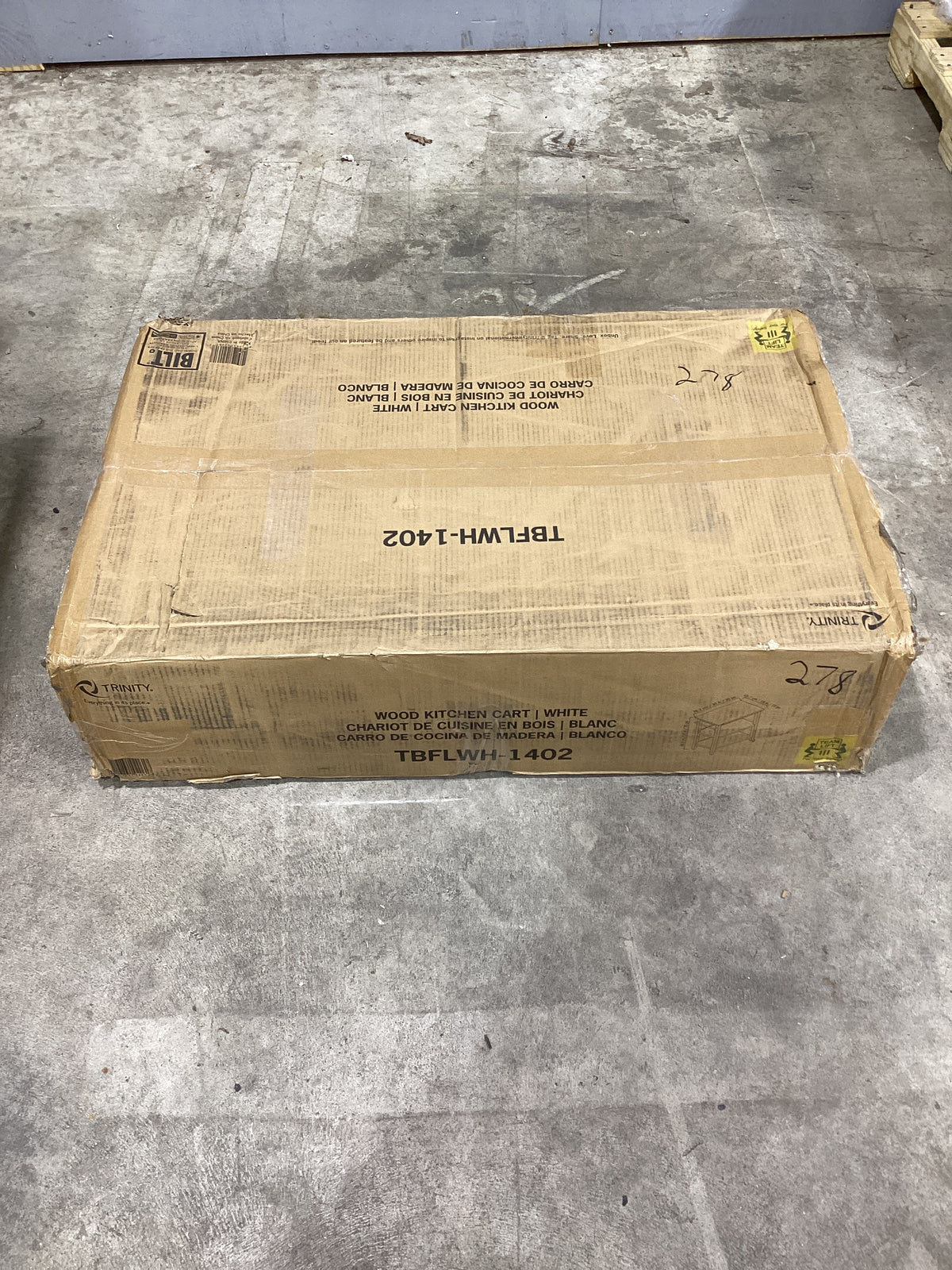 Brand New in Box Raabe Solid Wood Kitchen Cart By Andover Mills (#278)