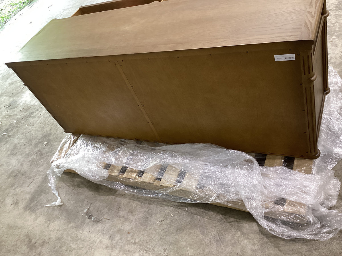 Brand New Toulouse Toasted Oak 6 Drawer Dresser, Brown